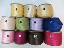 4m Satin Schrägband Atlas, Breite  30 mm, gefalzt, (2)