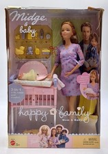 2002 Happy Family schwangere Midge & Baby Barbie Set / Mattel 56663, Ovp