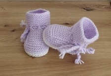 Babyschuhe,gestrickt,Handarbei