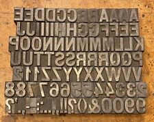 A-Z + 0-9 Bleischrift 18mm Bleialphabet Buchstaben Letter Stempel Bleistempel !