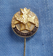 Anstecknadel Bundeswehr Reservisten Veteran Ehrennadel mit Eichenlaub goldfarben