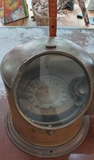 Antiker Schiffskompass Messing | Nautik Kompass London | Maritime Deko Vintage