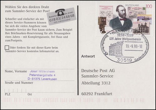 1912 heinrich von stephan ak - heinrich,