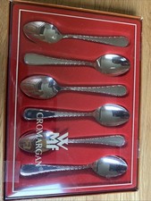WMF Ludwigsburger Girlande Cromargan Edelstahl Besteck 6 Espressolöffel 10,8 cm 