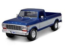 FORD F-150 Pick up Truck - 1979 - blue metallic / white - MAISTO 1:18