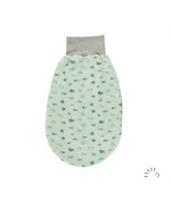 Popolini iobio Strampelsack Pucksack Crinkle Fische GOTS Light Green Fish