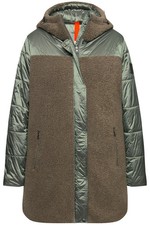 Ulla Popken Damen große Größen Jacke Stepp Teddyfleece Kapuze Zipptaschen 833119