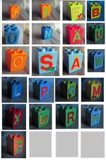 Lego Duplo Buchstaben ABC Bausteine 2x2 mit Tieren aus 6051 10915 hoch