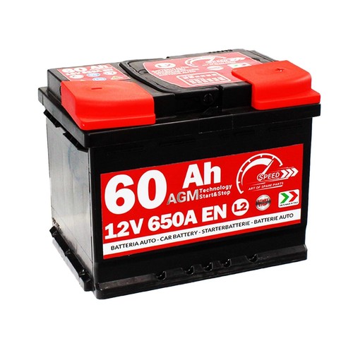 Autobatterie agm 60ah 12v - autobatterie, 650a