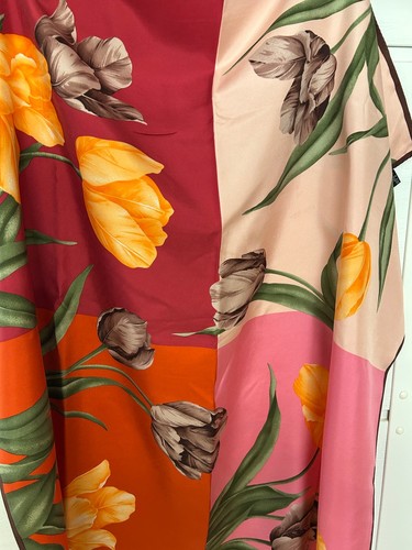 Seidentuch mit tulpen windsor - seidentuch,