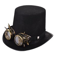 Steampunk-Zylinder, Schwarz