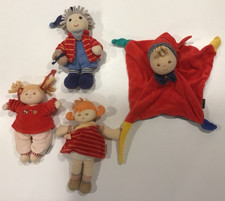 Sterntaler Puppe, Konvolut 4 Teile, u.a. Magdalena ca.22 cm mit Rassel