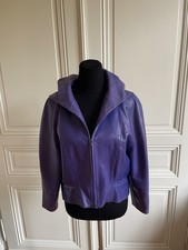 Vintage Claude  Montana Lederjacke Lila Rarität !! 80s….Kult