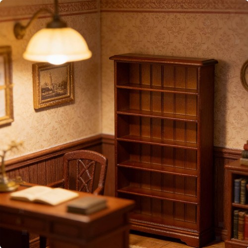 Realistisches bücherregal aus - realistisches,