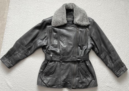 Lederjacke lammleder schwarz - lederjacke,