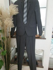 Festlicher Anzug mit Krawatte, Hemd usw. antrazith gr.164 WEISE