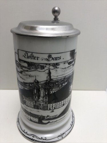 Bierkrug mit zinndeckel - bierkrug, dr