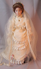 Franklin Mint Porzellan Puppe, Charlotte  Viktorianische Braut, 56 cm, limitiert