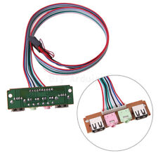 6.8cm 2 USB PC Computer Case Front Panel USB Audio Port Mic Earphone Cable NEW