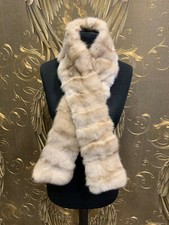 ZOBEL SCHAL ZOBEL STOLA SABLE SCARF ZIBELINE ZOBEL KRAGEN BEIGE ZOBELSCHAL PELZ