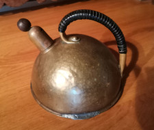 Wasserkessel Messing alt Deko