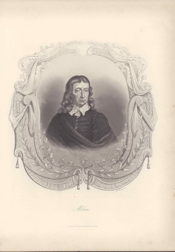Milton stahlstich von 1850 - milton.,