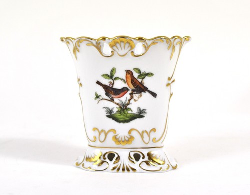 Herend rothschild bird vase - herend,