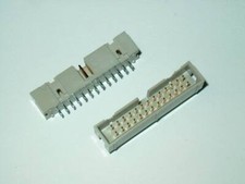 WSA26 - 26pol. Wannenstecker 180° RM2,54 Wannenstiftleiste Pfostenstecker IDC