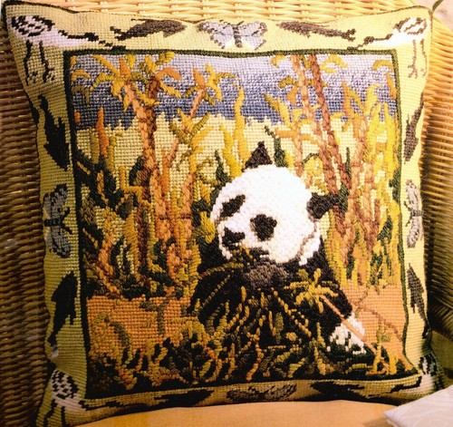Kissenbezug panda halbem - panda,