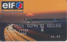 Tankkarte elf Deutschland  TE      (701)