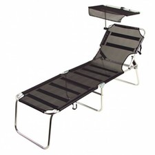 Alu-Liege schwarz mit