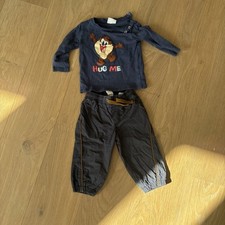 Outfit Baby 74 Set Blau Junge Boy Kleidung Klamotten 