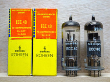 Pair: SIEMENS ECC40 | über 100 % ✅ NIB NOS | Tube Röhre Valve | ( AA61 )