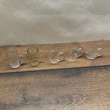 5x kleine Glas Henkelbecher