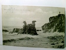 Bornholm. Lovehovederne ved Hammershus. Alte AK s/w. Dänemark, Ostsee, Klippen, 