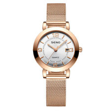 Damenuhr Damen Armbanduhr Uhr Frauen Quartz Analog Rosegold Edelstahl NEU