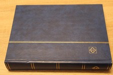 Leuchtturm L4/32 - Briefmarkenalbum - 64 weiße Seiten  - ungeteilt - blau