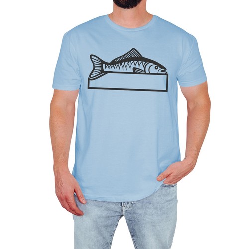 Lustiges fisch herren shirt - herren, t-shirt