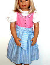 3tlg Trachtenkleid 95-105 cm