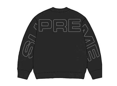 Supreme pilled sweater black - supreme, "black"