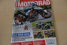 2) Motorrad 01/2016 - Triumph Bonneville Bobber m - Yamaha MT-09 mit 115PS im F