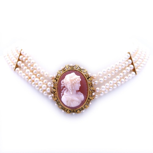 Akoya perlen collier - akoya, mit