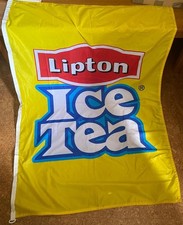Lipton Eis Tea Fahne Banner Flagge Bar Deko Retro Reklame