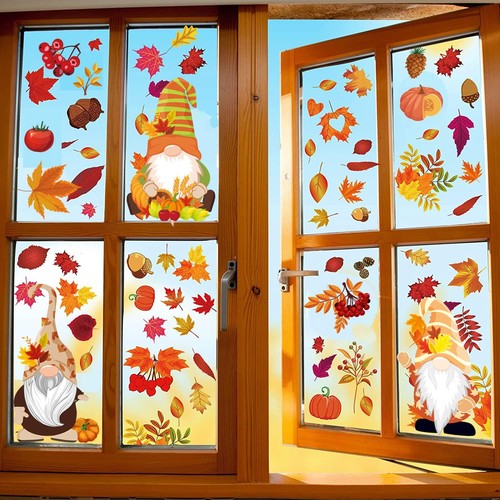 Fensteraufkleber herbstdeko - fensteraufkleber,