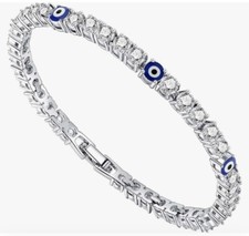 Armband | Edelstahl | Zirkonia | Nazar Amulett | Glücksbringer 