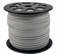 3mm+4mm Velourband Kunstleder