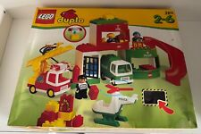 LEGO Duplo 2811 Feuerwehr- und Polizeistation Vintage Rarität vollständig OVP