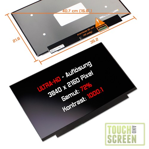Led display matt passend - 15,6",