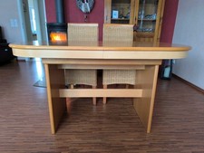 Esstisch Buche ausziehbar 1,35