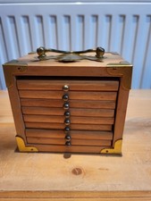 Gut erhalten - 8 Untersetzer für Gläser Vintage - Holz und Kork - kleine Flecken